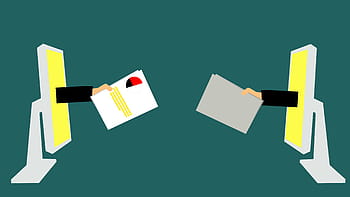 illustration, business reports, coming, computer monitors, monitors., business, audit, data, report, journalist, news reporter