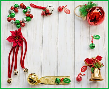 christmas, border, frame, bells, text space, holiday, xmas, seasonal, design, december, holidays