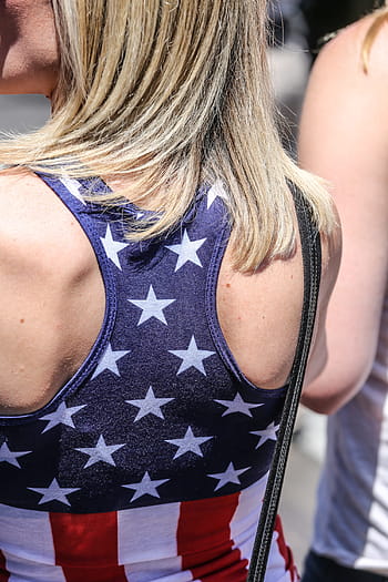 camicia da donna, modello della bandiera americana, modello., 4 luglio, bandiera americana, celebrazione, capi di abbigliamento, cowboy, bandiera, patriottico, Stati Uniti d'America