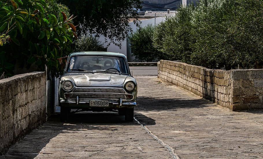 car, street, old timer, vintage, history, old, vehicle, ford, cortina, 1965, classical