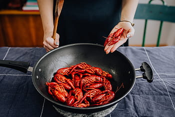 lobster rebus, hewan, makanan, memasak, makan malam, merah, lobster, rebus, dimasak, crawfish