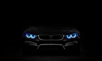 auto, spotlight, light, dark, night, traffic