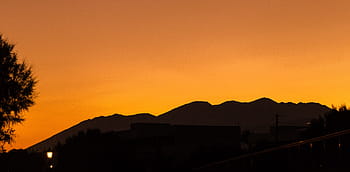 le coucher du soleil, Couleur, Grèce, Crète, Orange, ciel, minimal