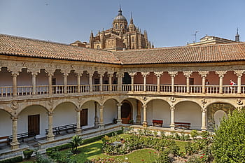 klášter las dueñas, salamanca, patio, sloupců, umění, obrození, architektura, kultura, cestovní ruch, Španělsko