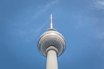 tårn, arkitektur, skyskraber, himmel, blå