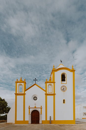 gereja, desa, luz, lagos, wilayah algarve, portugal, musim panas, cerah, agama, Eropa, bersejarah