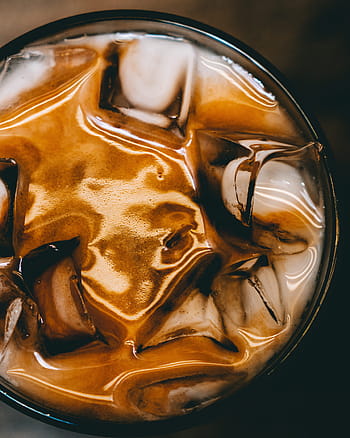 káva, ledový, espresso