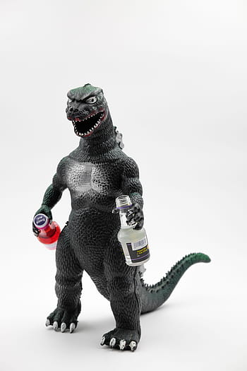 drikke, alkohol, brandy, likør, godzilla, figur, spillfigur, leker, spill, flasker, drikkevarer