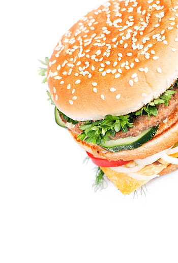 hamburger, burger, food, fast, s, meal, dinner, sandwich, closeup, isolated, bun