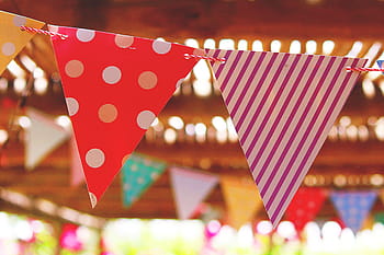 birthday party flags, various, birthday, birthdays, flag, flags, party