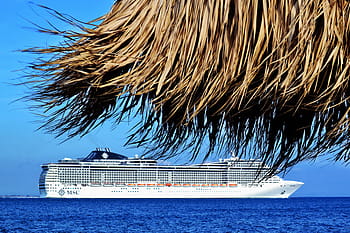 barca da crociera, paesaggio marino, paesaggio, mare, blu, in viaggio, andare in barca, vacanza, nave, oceano, acqua
