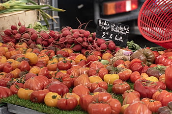 pomodori, barbabietole, giorno di mercato, mercato provenzale, mercato del paese, produrre, mercato degli agricoltori, mercato all'aperto, mercato del villaggio, Forcalquier, provence