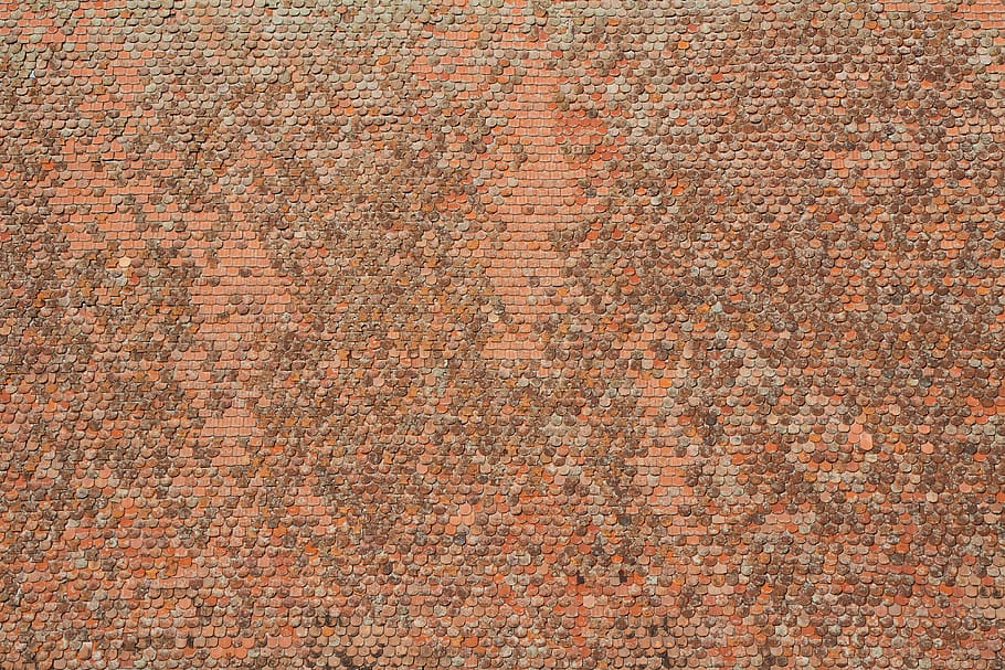 tiled roof, tile, roof, pattern, texture, housetop, brick, orange, construction