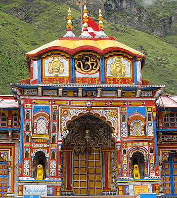 chrám višnu, badrinath, Himaláje, alaknanda, poutní místo, posvátné místo, badrinarayan chrám, uttarakhand, višnu, božstvo, Indie