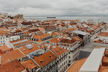 paisaje urbano, lisboa, portugal, día, arquitectura, edificios, casco antiguo, ciudad, europa, urbano, ocaso