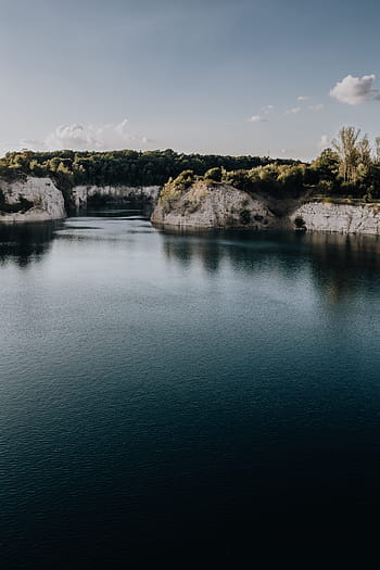 embalse de zakrzówek, antiguo, cantera de piedra caliza, inundado, agua, lago, naturaleza, Polonia, Europa, paisaje acuático, rocas