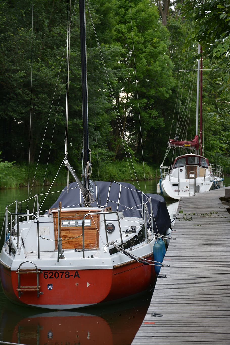 voda, müritz, jezerní čtvrti, mecklenburg, idylický