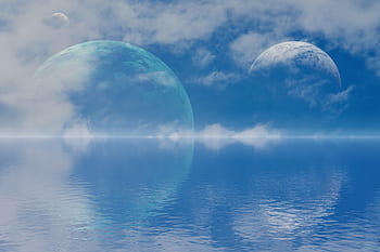 planet, planets, horizon, solar, system, fantasy, sci, fi, space, earth, globe