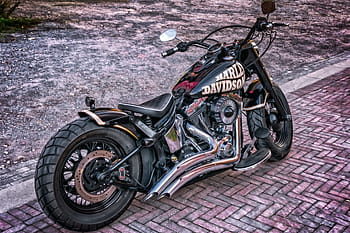 Harley, Χάρλεϊ Ντέιβιντσον, μοτοσυκλέτα, μηχανή, dom, davidson, δύο τροχοφόρα οχήματα, χρώμιο, μαύρος, πολυτέλεια, κουνιστή πολυθρόνα
