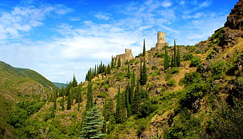 chateaux, de, lastours, -, cathar castles, 11th, century, france, carcassonne, ancient, architecture
