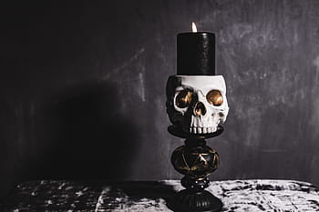 halloween dekorasi tengkorak, dekorasi, musim gugur, tengkorak, halloween, seram, menakutkan