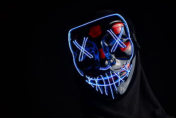 mask, purge, creepy, bright, anonymous, masquerade, darkness, carnival