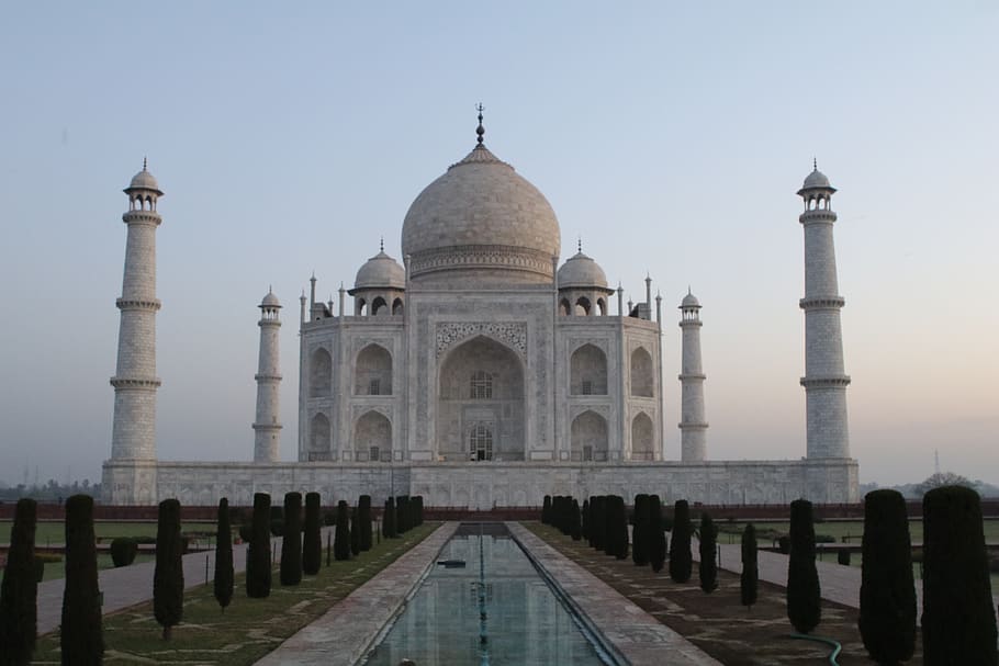 Taj Mahal, agra, Indien, Weltwunder, Gebäude, die Architektur