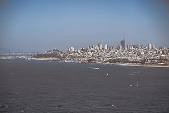 city, san francisco, seen, golden, gate bridge, bridge., bay, bridge, california, golden gate, golden gate bridge