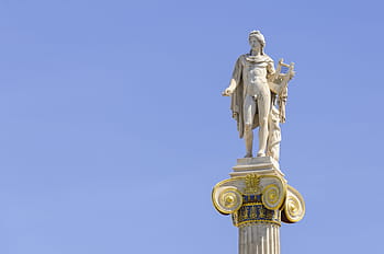 Athény, Řecko, apollo, řecký bůh, socha, Evropa, středomoří, boha hudby, sochařství, kultura