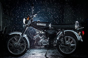 simson s51, Simson, ddr, eső, moped, Suhl, éjszaka, sötét, keleti