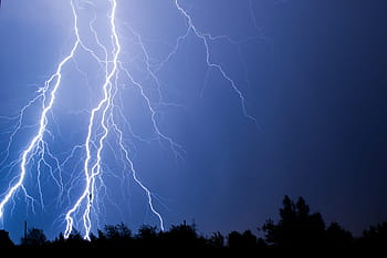 fulmine, cielo, tempo metereologico, tempesta, temporale, notte, tuono, buio, pioggia