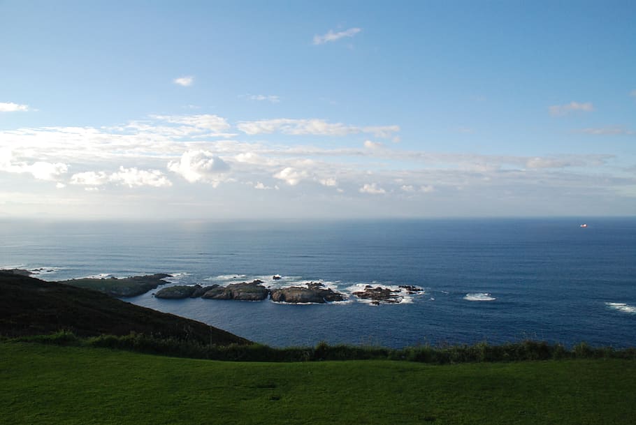 monte san pedro, la coruna, Španělsko, mar, costa, galicie, cestovní ruch, výlet