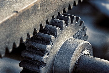 Ozubené kolo, přenos, technologie, mechanika, kov, řídit, kolo, stroj, zblízka, přestěhovat se, starý