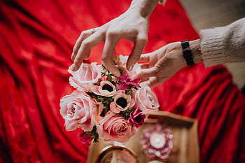 romântico, dia dos namorados, buquês de dia dos namorados, flores, rosas, amor, floral, rosa, vermelho, buquê, monte