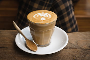 káva, pohár, espresso, Pozadí, napít se, kavárna, horký, dřevěný, prodejna, cappuccino, bílý
