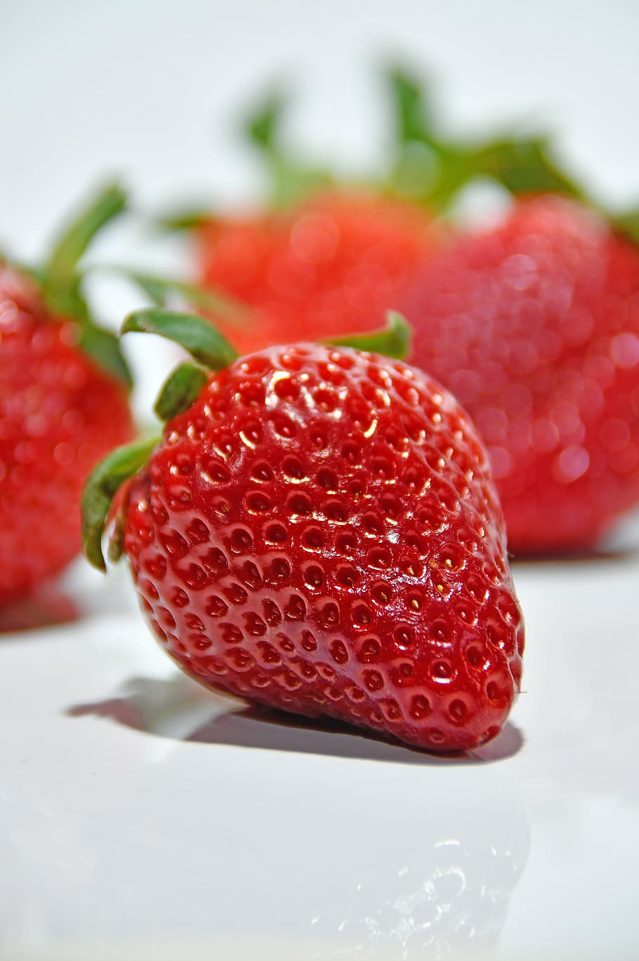 Červené, jahoda, čerstvý, sladký, v pořádku, zdravý, vitamíny, ovoce, zralý, letní, Lahodné