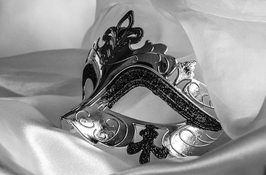 topeng, pesta, karnaval, venetia, misterius, ornamen, carneval