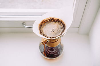 chemex vaření kávy, pivovarnictví, chemex, káva, kávovar, vaření kávy, zařízení, filtr, filtrovaná káva