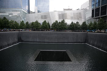 close, fountain, september 11 memorial, &, museum, new, york, 9-11, 9-11-2001, Anniversary, Architecture