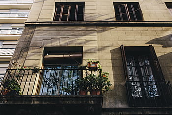 townhouse, barcelona, ​​spanyol, arsitektur, kota tua, kota, jendela, perjalanan, penglihatan, rumah, perumahan