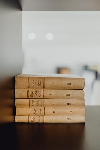 tumpukan, tua, buku, vintage, rak, barang antik