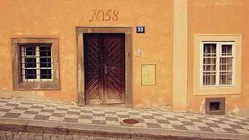 dlažební kamen, ulice, chodník, Okna, dveře, Dům, Domov, rezidence, město, městský, zeď