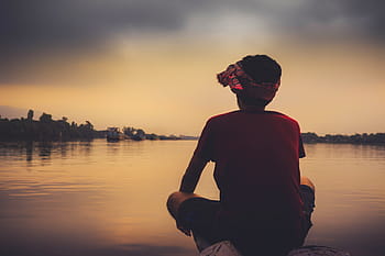 boy, alone, lonely, sad, young, sitting, loneliness, nature, depressed, sadness, outdoors