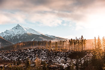 gunung krivan, slovakia, musim gugur, awan, dingin, fajar, eropa, malam, hutan, udara segar, tatras tinggi