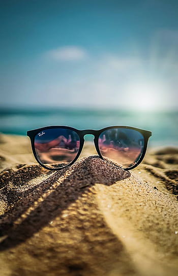 zomer, strand, zand, zon, vakantie, zee, hemel, blauw