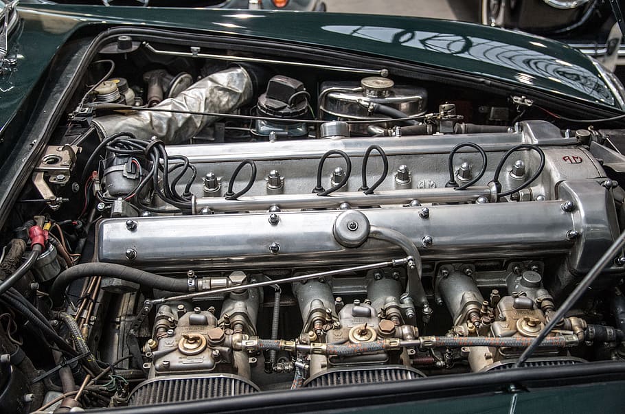 motor, Aston Martin, auto, vozidlo, automobilového průmyslu, řídit, kov, karburátor, motorového prostoru, technologie, stroj