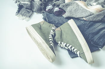 adidași, blugi, eșarfă, albastru, minim, haine, Modă, ochelari, încălţăminte, pantofi, ochelari de soare