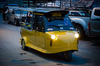local, Taxi, Ayutthaya, Thaïlande, voiture, Voyage, transport, affaires, trafic, route, ville