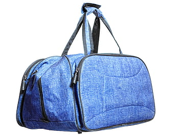 bag, blue, handbag, white, isolated, handle, luggage, object, single