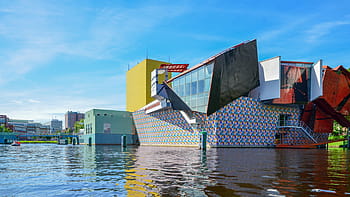 die Architektur, Groningen, Museum, Groninger Museum, Tourismus, Gebäude, Niederlande, Stadtbild, Kunst, berühmt